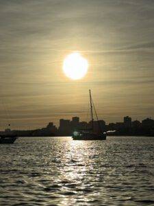 La Ola in der Abendsonne