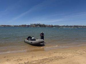 Dinghy-Ankertest