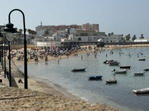 Voller Strand La Caleta