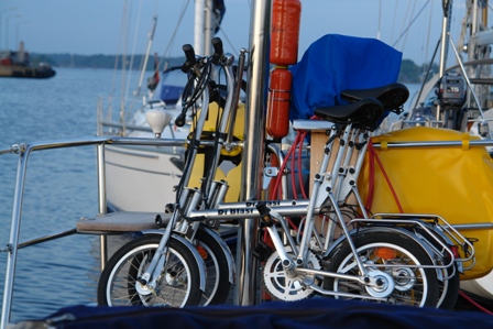 Fahrradstellplatz am Heck