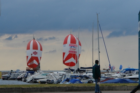 Mittwochsregatta bis in den Hafen	