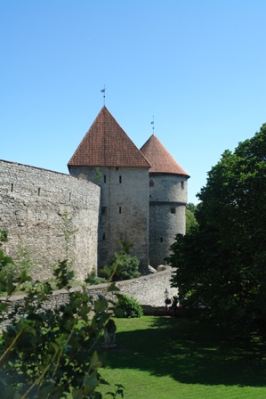 Von hier hat man einen guten Blick auf die Unterstadt	