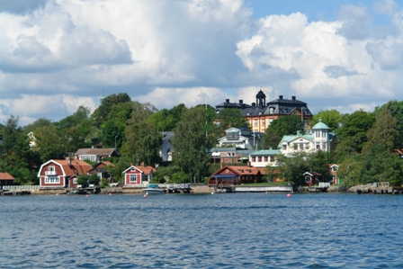 Blick zurück auf Vaxholm...	